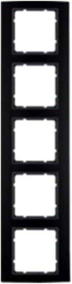 Berker 10153005 Rahmen 5fach B.3 Alu, schwarz/anthrazi Mesch Shop Berker 10153005 Rahmen 5fach B.3 Alu, schwarz/anthrazi Mesch Shop